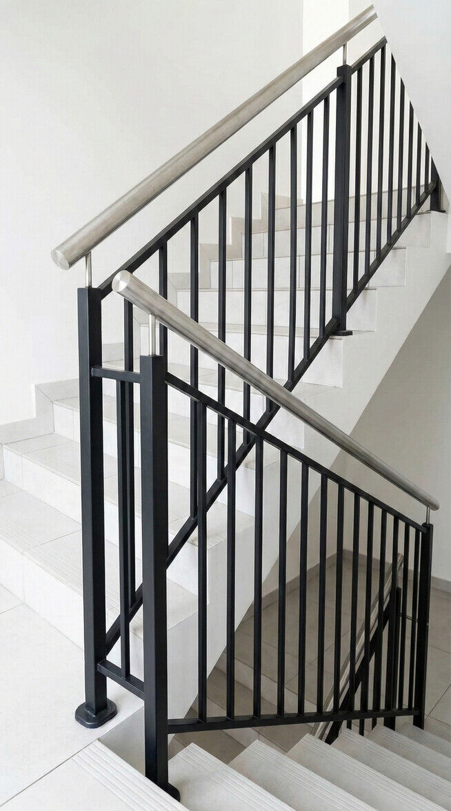 Balustrady schodowe malowane