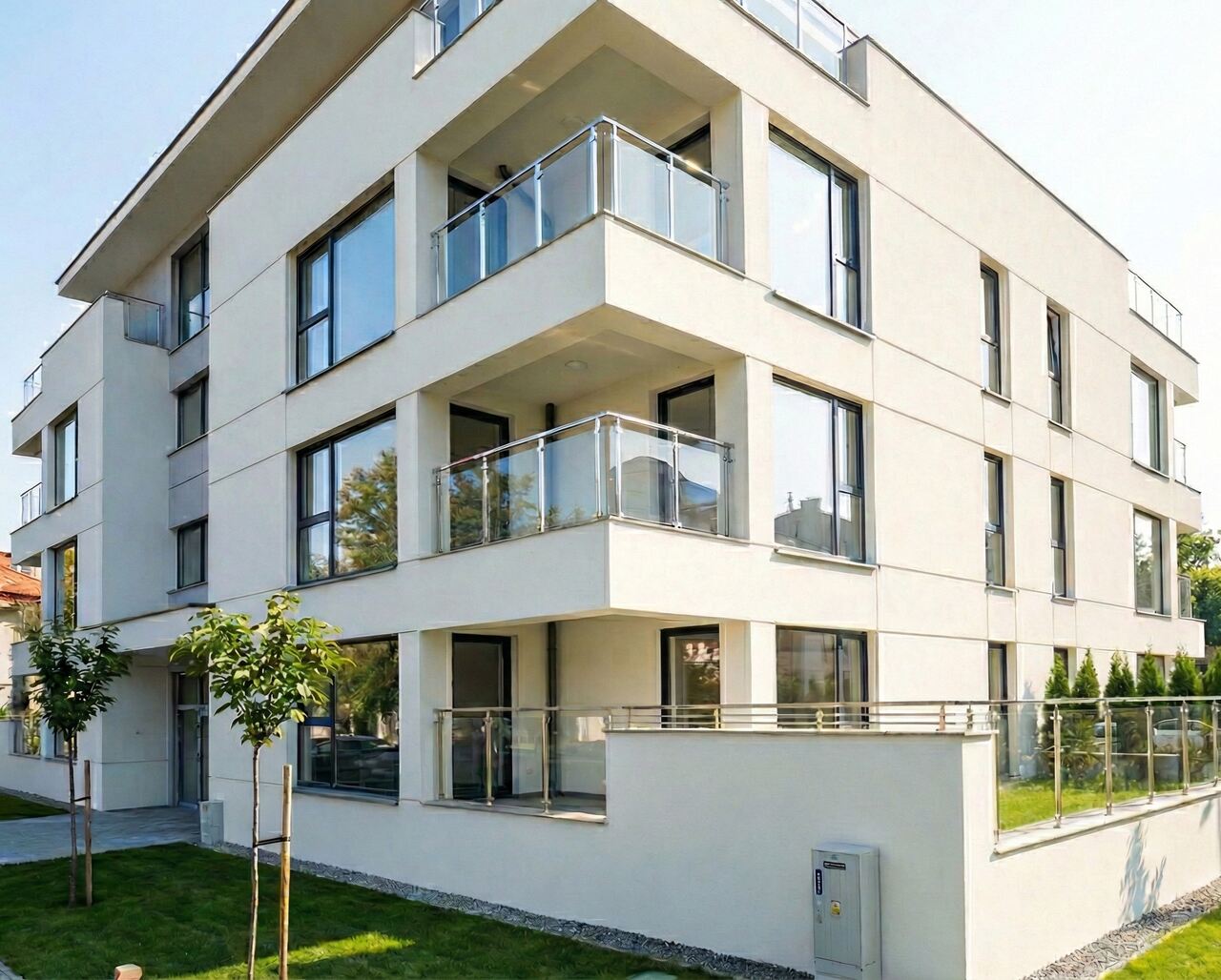 Balustrady szklane dla dewelopera