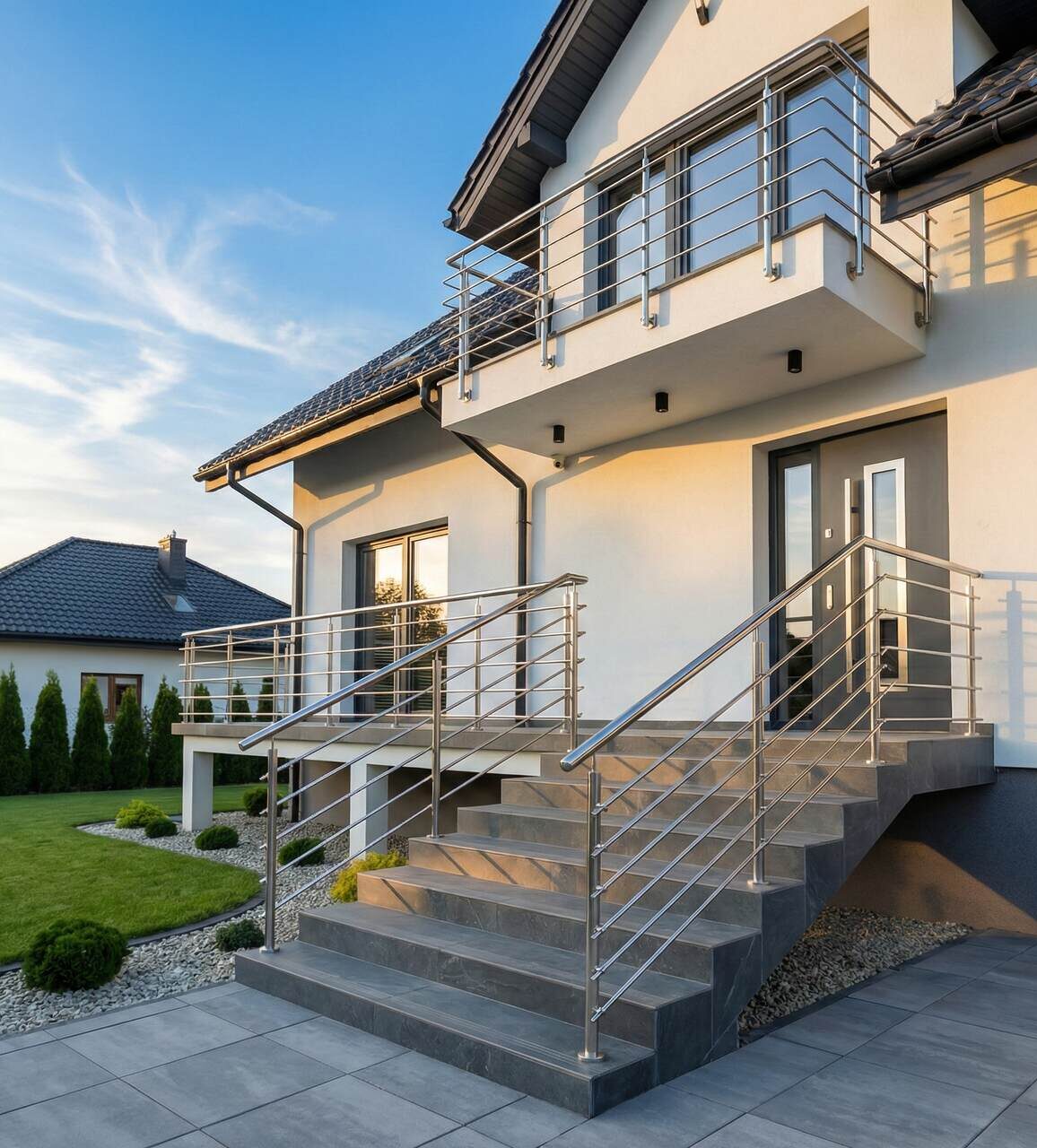 balustrada schodowa nierdzewna